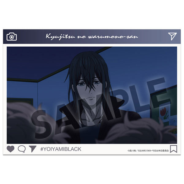 休日のわるものさん A6ビジュアルアクリルプレート ヨイヤミブラック