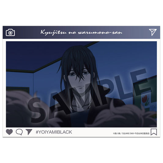 休日のわるものさん A6ビジュアルアクリルプレート ヨイヤミブラック