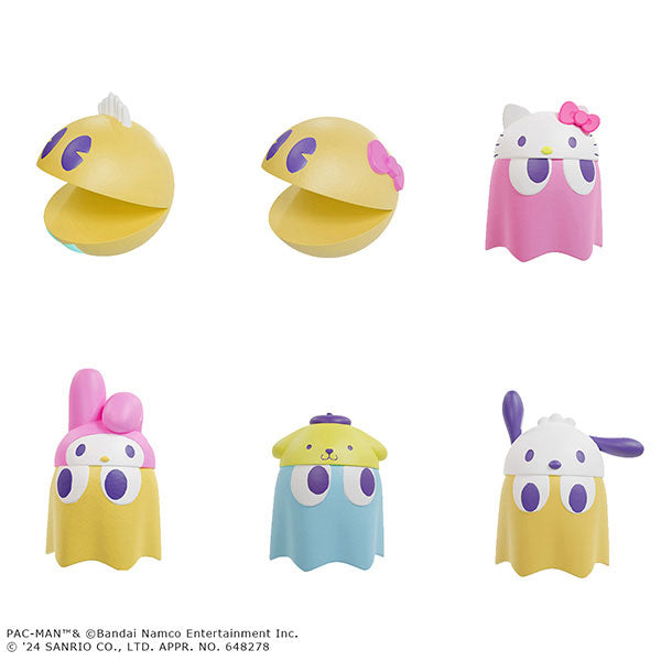 パックマン×サンリオキャラクターズ ちびコレクトフィギュアVol.1 1箱 6個入