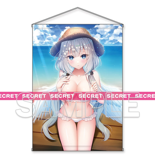 まうめん描き下ろし 夏の日差しよりまぶしい天使ちゃん X-RATEDタペストリー【B2】 [KADOKAWA][GOODS][年齢制限]