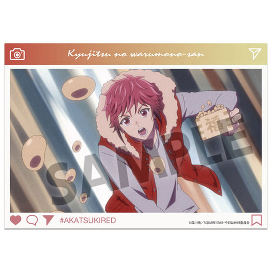 休日のわるものさん A6ビジュアルアクリルプレート アカツキレッド