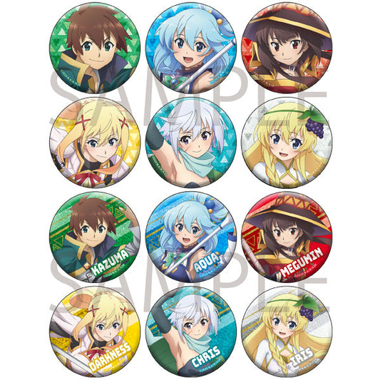 ｢この素晴らしい世界に祝福を!3｣トレーディングきらきら缶バッジ 1箱 12個入