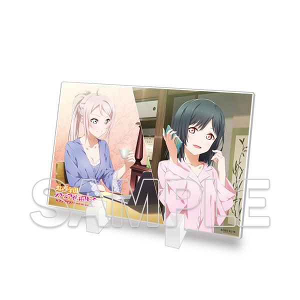 『ラブライブ!虹ヶ咲学園スクールアイドル同好会』ミニアクリルプレート 栞子&嵐珠 [KADOKAWA][GOODS]