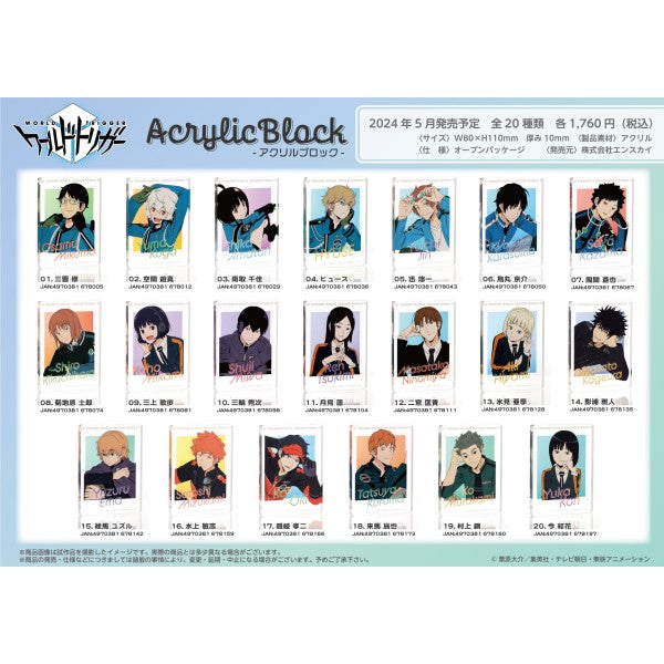 ワールドトリガー アクリルブロック 20.今結花