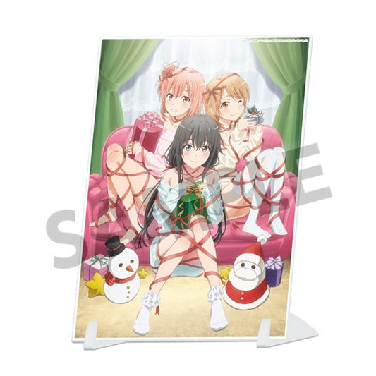やはり俺の青春ラブコメはまちがっている｡完 ビジュアルアクリルプレート  雪乃&結衣&いろは クリスマス ver.