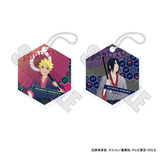 BORUTO-ボルト- NARUTO NEXT GENERATIONS  きらきらアクリルキーホルダー2個セット 百物語ver. うずまきボルト・うちはサスケ